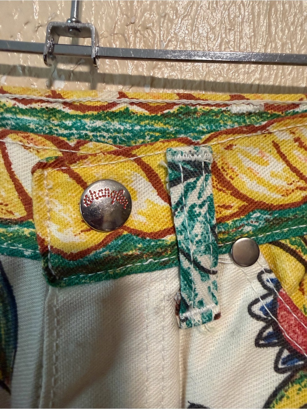 Wrangler Jeans Vintage 1960 Adam and Eve Size 9/10 Rare Find Creation Dinosaurs - Picture 12 of 13